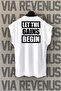 Let the Gains Begin Back Printed Zero Sleeve 100% Cotton Sports Tshirt