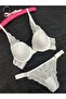 V Detailed Underwire Unpadded 4-Piece Underwear Set - 2