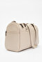 Verona Women's Shoulder Strap Handbag Real Leather Beige - 5