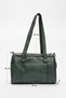 Verona Women's Shoulder Strap Handbag Real Leather Green - 2