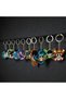 One Piece Straw Hat Pirates Keychain Set - Luffy, Zoro and All Pirates (Large Set of 10)