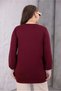 Women's Plus Size Beige Garni Front Buttoned Ornamental Flap Pocket Side Slit Stretchy Viscose Cardigan - 8