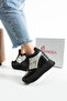 New Season Black Hidden Wedge Heel Sneakers Heel Height Total 10 cm - 3