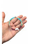 Fengshui Five Elements Balance Bracelet (Pearl - Diamond - Emerald - Ruby and Turquoise Stone) - 4