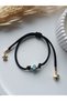 Marteniçka Black Friendship Luck Bracelet Glass Evil Eye Bead Semiramis Bracelet - 3