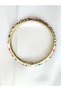 Rasha 316L-Stainless Steel Tarnish-Free Enamel Cuff Bracelet-Gold Plated Green and Red Color Luxury Design - 2