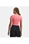 Women's Ua Rival Rib Baby Tee T-Shirt 6000264-600 - 2