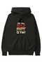 Gym, Sports, Fitness 50 Pre-Printed Black Hoodie Oversize Hooded Sweatshirt Men Women - 2