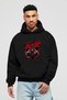 Gym, Sports, Fitness 67 Pre-Printed Black Hoodie Oversized Hooded Sweatshirt for Men and Women
