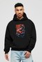 Gym, Sports, Fitness 13 Pre-Printed Black Hoodie Oversize Hooded Sweatshirt Men Women