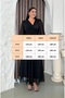 Women's Double-Breasted Collar Top Block Sequin Waist Detail Lined Side Zipper Chiffon Long Sleeve Maxi Evening Dress - 3