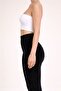 Women's Black Winter Soft Textured Velvet Tights - 3