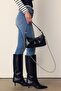 Studded half-moon shoulder bag - 4
