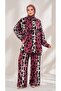 Leopard Patterned Linen Double Suit