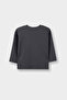 100% Cotton Oversize Wide Fit Crew Neck Printed Long Sleeve T-Shirt Baby Boy G6136A526Sp - 3
