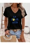 La Dolce Vita Printed Women's Oversize V-Neck T-Shirt