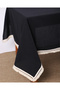 Premium Black Linen Rusted Tablecloth - 5