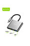 موزع OTG-55 ثلاثي الوظائف من النوع C إلى HDMI بدقة 4K مع نقل بيانات عالي السرعة