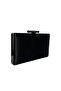 Black Color Satin Black Case Evening Dress Bag Evening Bag Handbag - 4