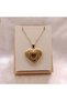 Steel Gold Memory Necklace with Opening Lid, Heart-Shaped Gold Necklace That Can Hold Photos (Without Photo) Y2K - 3