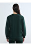 Lcw Everyday Green Crew Neck Women's Thick Sweatshirt - 4