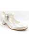 Silver Girls' Heeled Evening Dress Shoes - 2