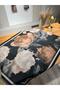 Soft Patterned Black-Brown Shawl - 8