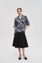 Plain Half Sleeve Patterned Waist Top - 7