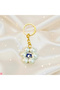 10 Pieces of Evil Eye Beaded Keychain with Pearl Detail – Wedding Circumcision Mevlüt Organization Gift - 3