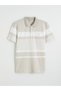 Lcwaikiki Classic Polo Neck Striped Mercerized Look Men's T-Shirt - 5