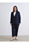 Alita City with a Difference in Color, Lcwaikiki Classic Navy Blue Plain Standard & Regular Women's Blazer Jacket - 6