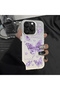 Samsung Galaxy S22 Compatible Silicone Edge Hard Back Anti-Fall Butterfly Pattern Case - 5