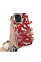 Xiaomi Redmi 12 4g Compatible Silicone Edge Hard Back Anti-Fall Lip Patterned Case