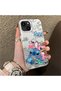 حافظة من السيليكون متوافقة مع هاتف iPhone 15 Plus/14 Plus ذات حافة صلبة ومضادة للسقوط ونمط مطرز - 5