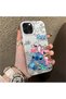 حافظة من السيليكون المتوافقة مع هاتف iPhone 14 Pro ذات حافة صلبة ومضادة للسقوط ونمط ستيتش - 4
