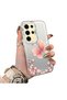 Samsung Galaxy S24 Ultra Compatible Silicone Edge Hard Back Anti-Fall Butterfly Pattern Case