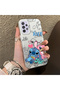 Samsung Galaxy A72 Compatible Silicone Edge Hard Back Anti-Fall Stitch Patterned Case - 4