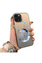 iPhone 16 Pro Max Compatible Silicone Edge Hard Back Anti-Fall Case Sponge Fish Pattern