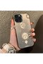iPhone 14 Pro Max Compatible Silicone Edge Hard Back Anti-Fall Case Moon Pattern - 4