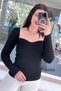 Heart Neckline Steel Knitwear Blouse 6Y001