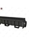 Floor Grating End Cap Set Black, Polypropylene Drainage Channel Outlet Caps - 4