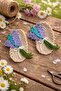 Hand Knitted Flower Detailed Baby/Child Buckle Set - 2