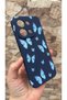 Redmi 15C Compatible Blue Butterfly Patterned Silicone Shock-Absorbing Classic Protective Rubber Case - 3