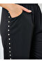 Women Black Embellished Wide Leg Joggers - 3