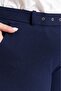 Women's Clothing Plus Size Belted Scuba Fabric Wide Leg Pants - 2
