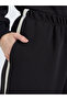 Women Black Wide Leg Joggers with Stripe Detail - 3