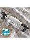 Porcelain White Smoked Striped 128 mm Furniture Kitchen Handle Drawer Cabinet Knobs Handle - 6