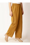 Women Mustard Wide Leg Trousers - 5