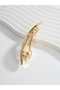 Women Golden Crescent Hair Clip - 4