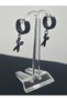 Scissors Figured Steel Earrings Black Barber Hairdresser Tailor Occupation Themed Gift Daily Jewelry Accessory New - 7